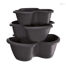 Prosperplast RESPANA TRIO kaspó gyógynövényekre antracit