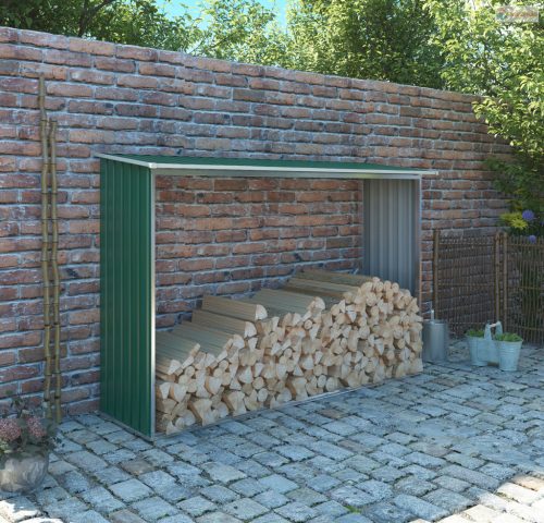Tüzifa tároló G21 WOH 181 - 242 x 75 cm, zöld