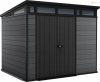 Keter Cortina 9x7 kerti tároló grafitszürke, padlóval
