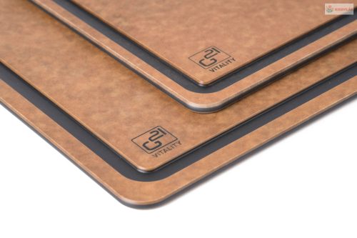 G21 EcoCut vágódeszka természetes cellulózból – 2 db-os készlet, barna