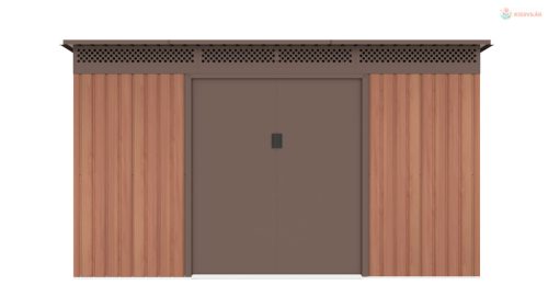 G21 GRAH 1132 kerti tároló - 340 x 333 cm, barna