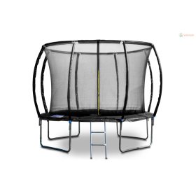   G21 SpaceJump trambulin védőhalóval, 305 cm, ajándék létrával, fekete színben