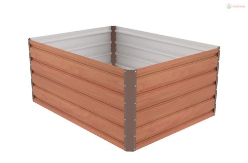 G21 Daisy magaságyás 120 x 90 x 52 cm, fémlemez, barna