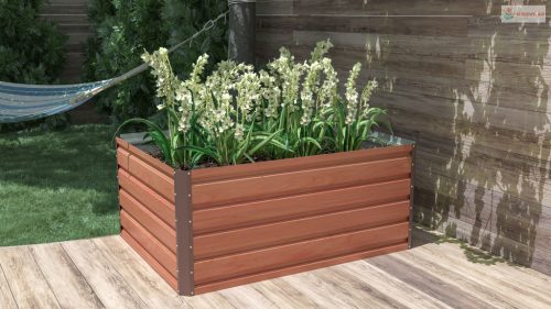 G21 Daisy magaságyás 120 x 90 x 52 cm, fémlemez, barna