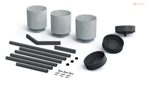 Prosperplast virágállvány Bloomie Stand szürke 42 cm