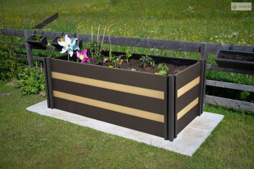 G21 Crop Duo magaságyás 143 x 68 x 57, WPC, Cumaru