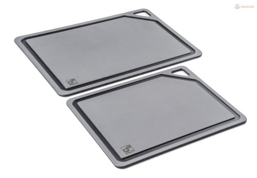 G21 EcoCut szeletelődeszka természetes cellulózból – 2 darabos készlet, grafit színben