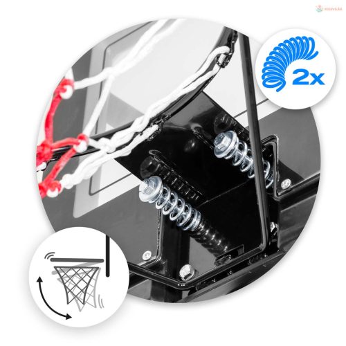 Állítható magasságú kosárlabda palánk 170-305cm stabil nagy Neo-Sport ns-283