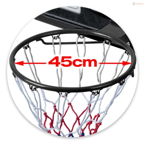 Állítható magasságú kosárlabda palánk 170-305cm stabil nagy Neo-Sport ns-283