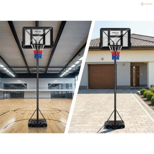 Állítható magasságú kosárlabda palánk 170-305cm stabil nagy Neo-Sport ns-283