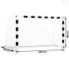 Focikapu 300 x 160 x 90 cm NS-460 fekete-fehér