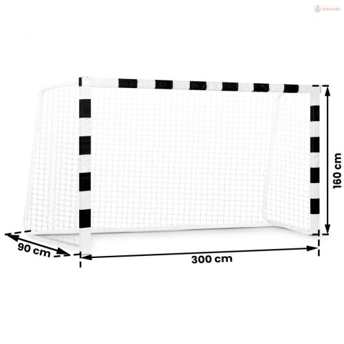 Focikapu 300 x 160 x 90 cm NS-460 fekete-fehér