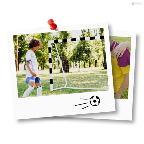 Focikapu 180 x 120 x 60 cm NS-464 fekete-fehér