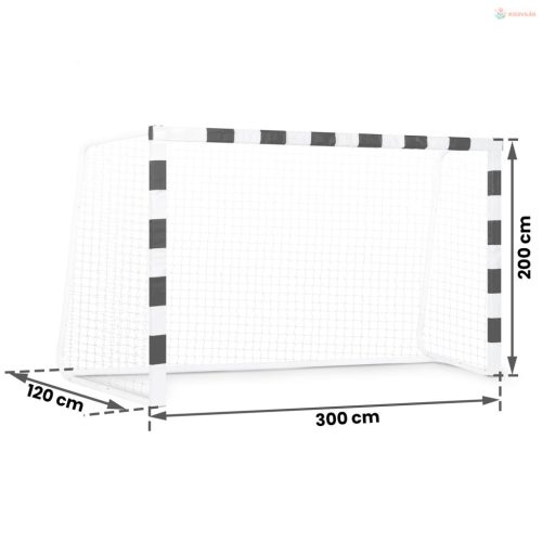 Focikapu 300 x 200 x 120 cm NS-465 fekete-fehér