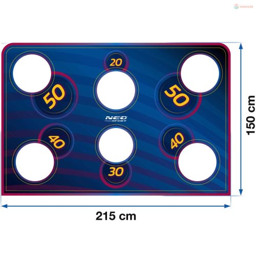 Kapura rögzíthető célzóháló Neo-Sport 215 x 150 cm