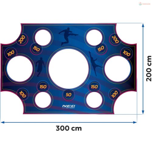 Kapura rögzíthető célzóháló Neo-Sport 300 x 200 cm