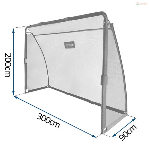 Focikapu 300 x 200 x 90 cm NS-497 fekete