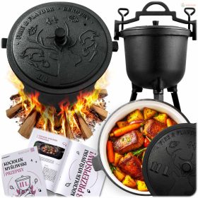   Berdsen zománcozott öntöttvas bogrács 11L – tűzre/grillre