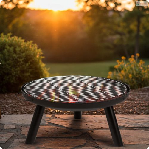 Berdsen kerti tűzrakó kosár roséval 60 cm – BD-881