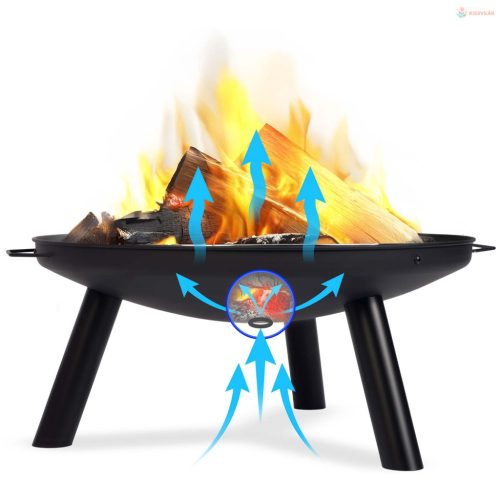 Berdsen kerti tűzrakó kosár roséval 60 cm – BD-881