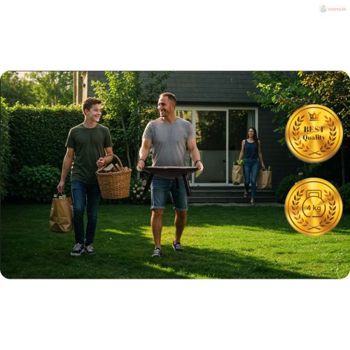 Berdsen kerti tűzrakó kosár roséval 60 cm – BD-881