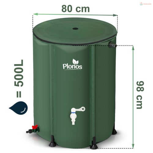 Plonos esővízgyűjtő tartály 500L – PL-521