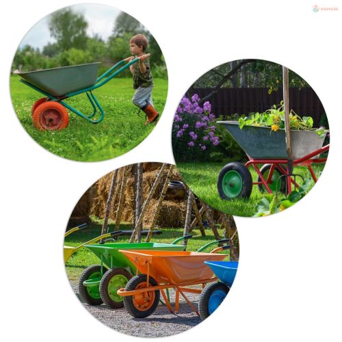 Humberg tömör talicska kerék 3.00-4 – fekete-ezüst