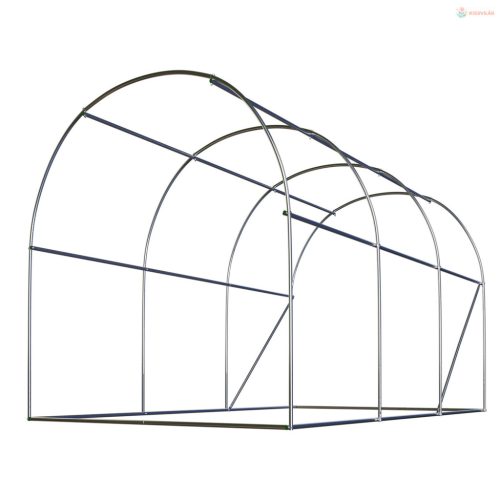 Kerti fóliasátor üvegházzal 3 x 2 m (6m2) Plonos
