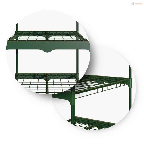 Üvegház polccal 69 x 49 x 125 cm Plonos 4921