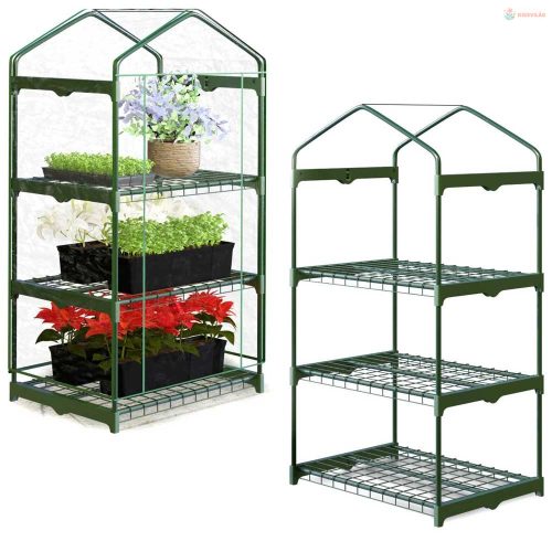 Üvegház polccal 69 x 49 x 125 cm Plonos 4921