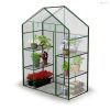 Üvegház két polccal 140 x 71 x 195 cm Plonos 4922