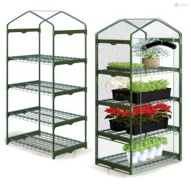 Üvegház polccal 70 x 50 x 160 cm Plonos