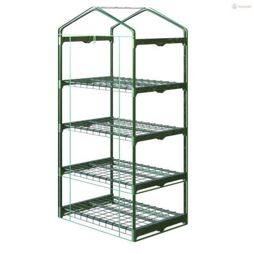 Üvegház polccal 70 x 50 x 160 cm Plonos