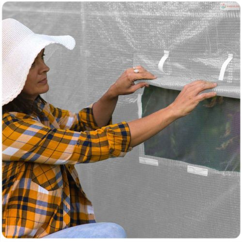 Kerti fóliasátor pótfólia 3 x 6m (18m2) fehér Plonos