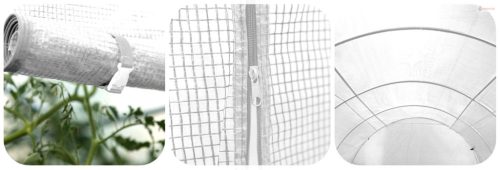 Kerti fóliasátor pótfólia 3 x 6m (18m2) fehér Plonos