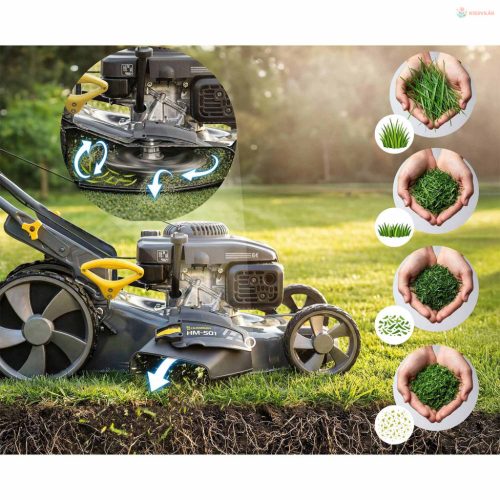 Kosiarka spalinowa z napędem 51 cm 70 l loncin 196cc + olej humberg hm-601