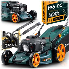   Kosiarka spalinowa z napędem 51 cm 70 l Loncin 196cc + olej Humberg HM-601