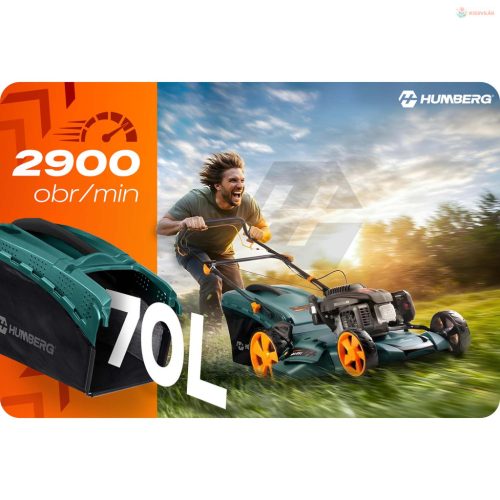 Kosiarka spalinowa z napędem 51 cm 70 l Loncin 196cc + olej Humberg HM-601