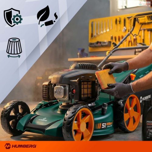 Kosiarka spalinowa z napędem 51 cm 70 l Loncin 196cc + olej Humberg HM-601