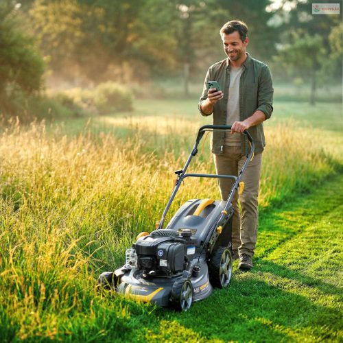 Kosiarka spalinowa z napędem 46 cm mulczowanie 70 l 140cc + olej humberg hm-604
