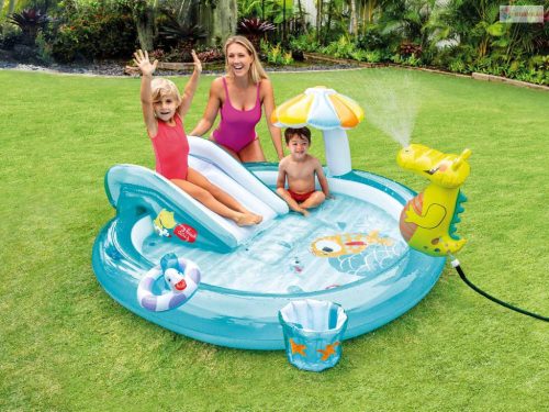 Felfújható játszóközpont krokodilos Intex 57165