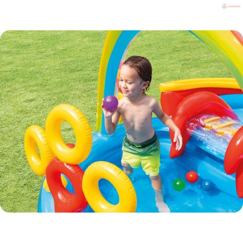 Felfújható játszóközpont szivárvány Intex 57453