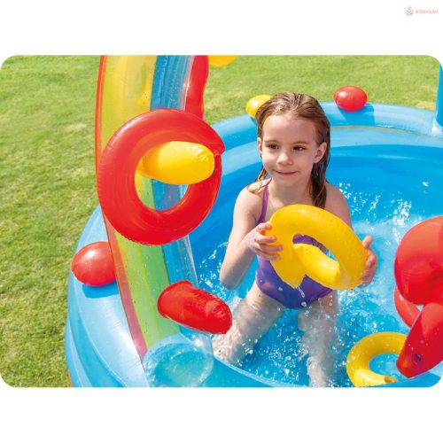 Felfújható játszóközpont szivárvány Intex 57453