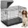 Fém kutya kennel fekhellyel