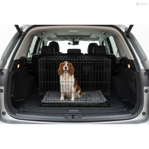 Fém kutya kennel fekhellyel