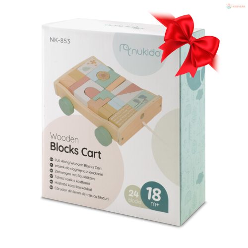 Fa húzható játék kockákkal Nukido NK-853