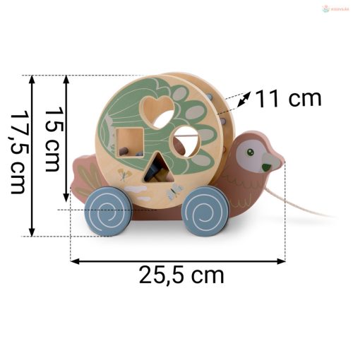 Fa húzható játék papagáj Nukido NK-854