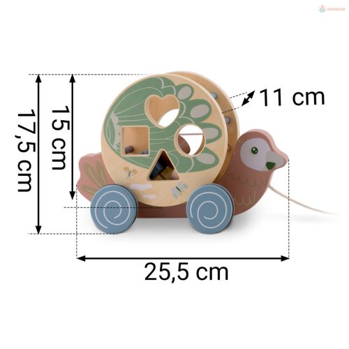 Fa húzható játék papagáj Nukido NK-854