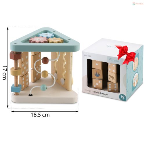 Fa szenzoros játék háromszög Nukido NK-860