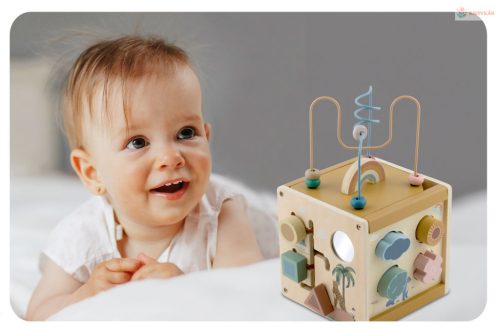 Fa szenzoros játék kocka Nukido NK-861